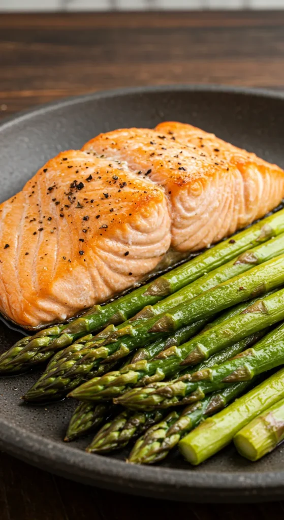 Baked Salmon with Asparagus