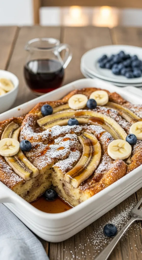 Banana Bread French Toast Casserole