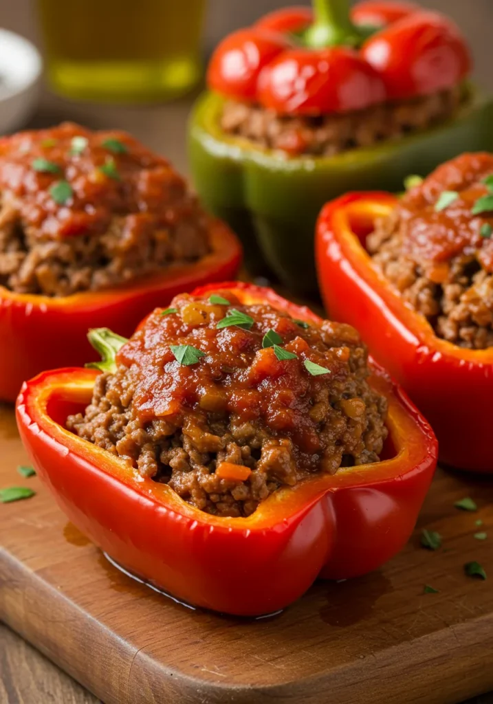 Beef Stuffed Peppers Recipe