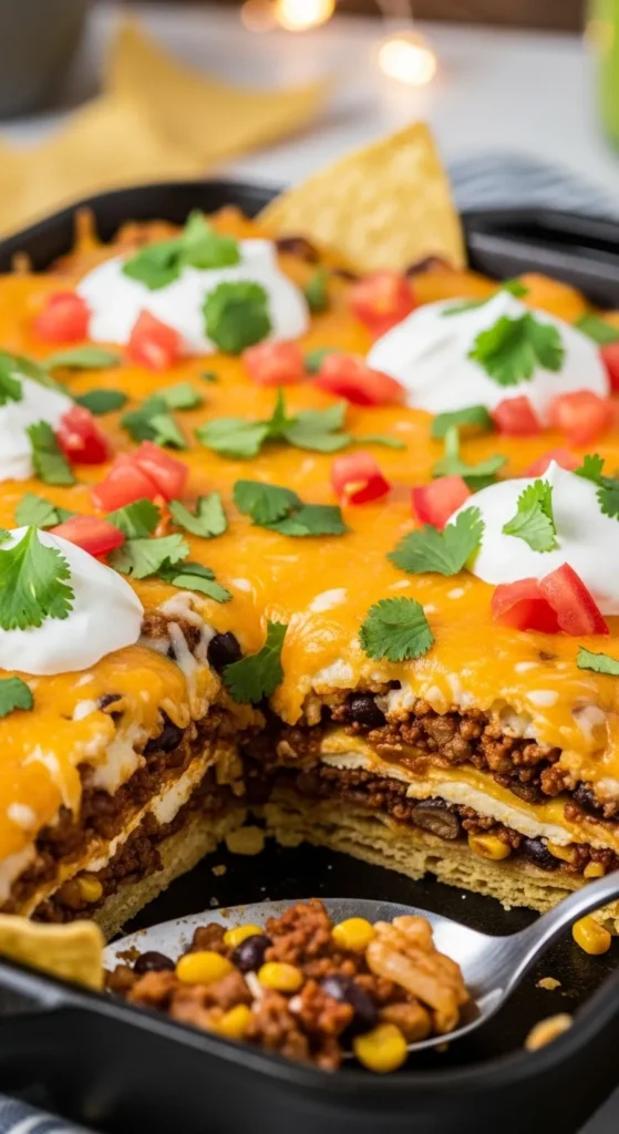 Beefy Taco Casserole
