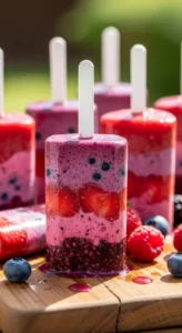Berry Smoothie Pops
