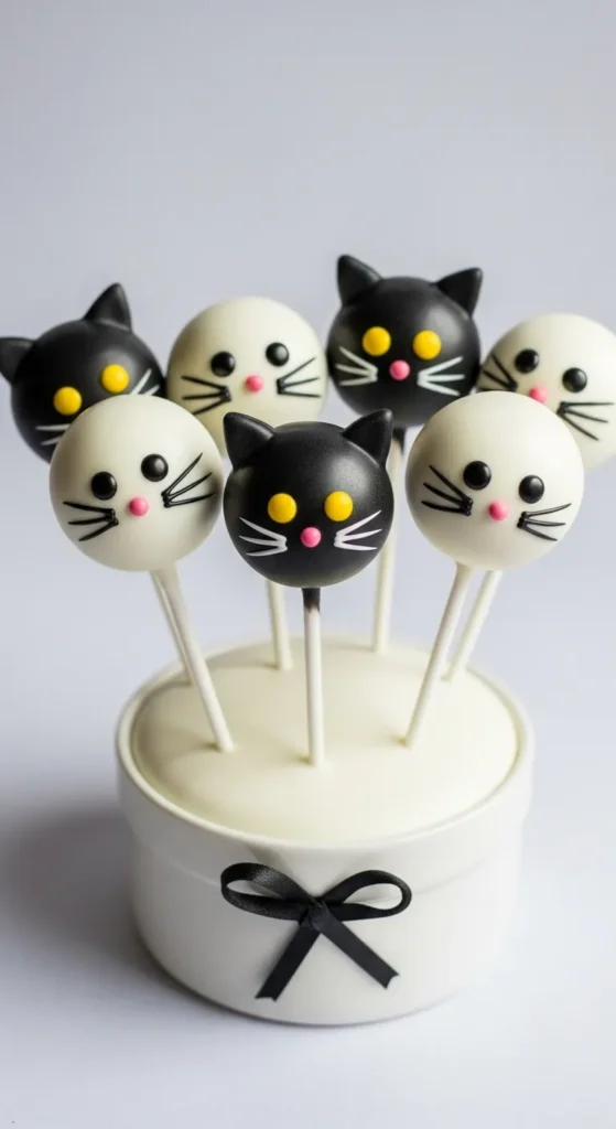 Black Cat Cake Pops