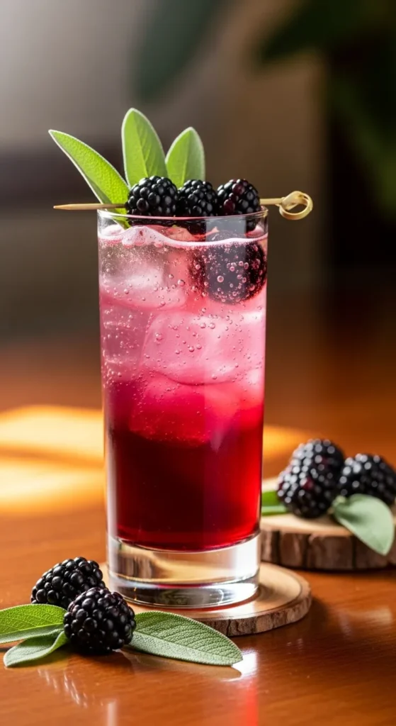 Blackberry Sage Prosecco Spritz