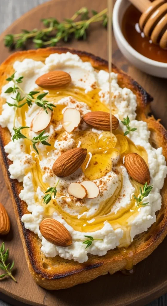 Blissful Honey Ricotta Toast