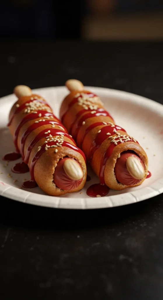 Bloody Finger Hot Dogs