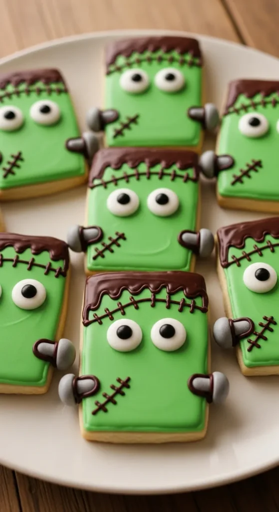 Bolted Frankenstein Sugar Cookies