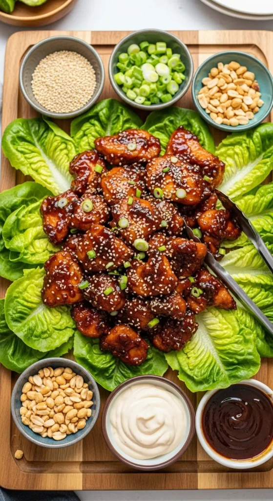 Bourbon Chicken Lettuce Wraps – A Fun, Flavorful Twist