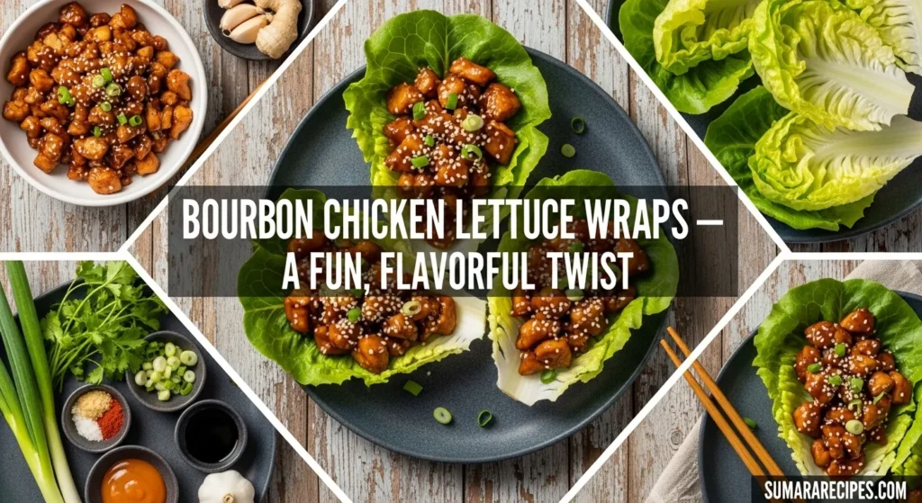 Bourbon Chicken Lettuce Wraps – A Fun, Flavorful Twist
