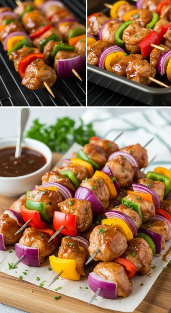 Bourbon Chicken Skewers for the Grill or Oven