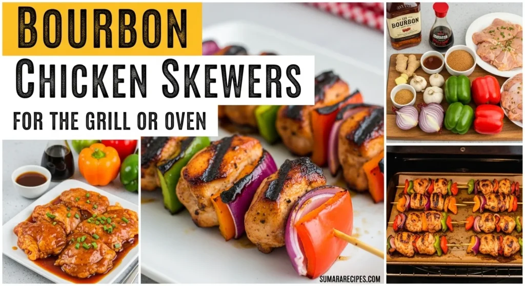 Bourbon Chicken Skewers for the Grill or Oven