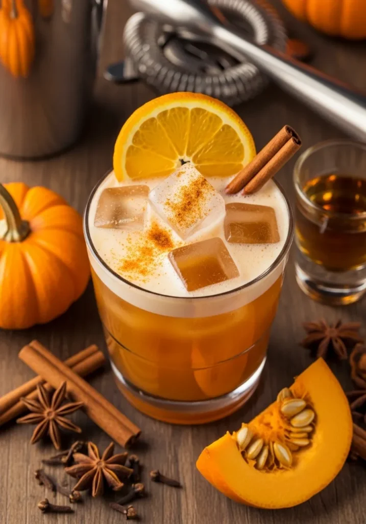 Bourbon Pumpkin Spice Smash