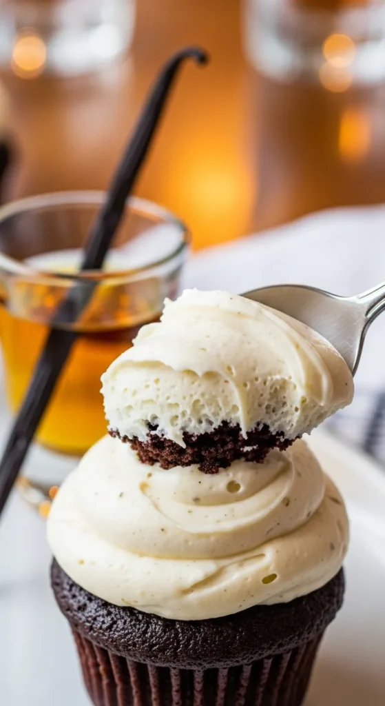 Bourbon Vanilla Cream Cheese Frosting for Grown-Up Desserts