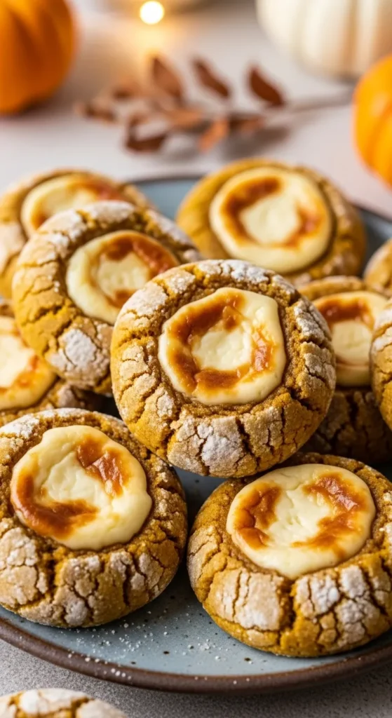 Brown Butter Pumpkin Cheesecake Cookies
