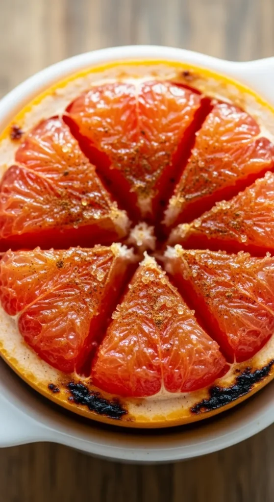 Brown Sugar Baked Grapefruit