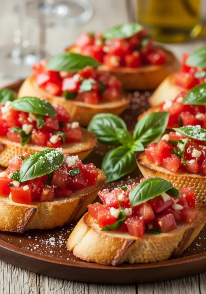 Bruschetta on Crostini