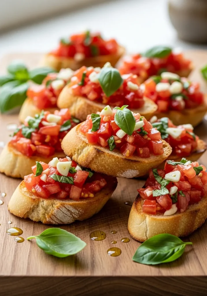 Bruschetta with Tomato and Basil