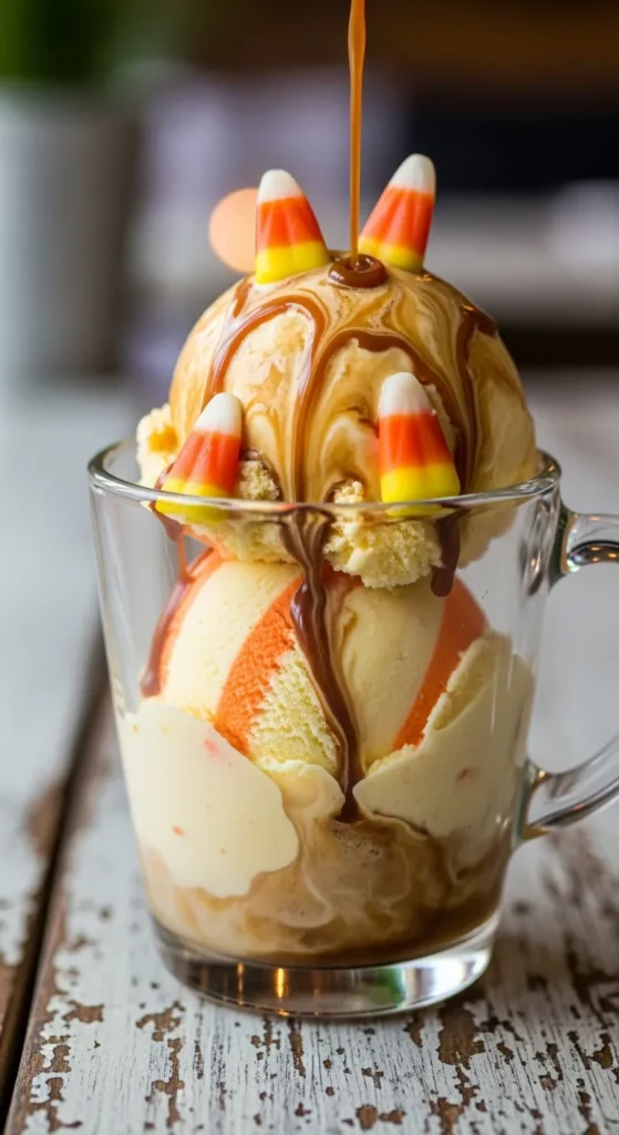 Candy Corn Affogato