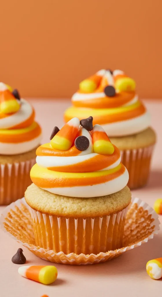 Candy Corn Cupcakes