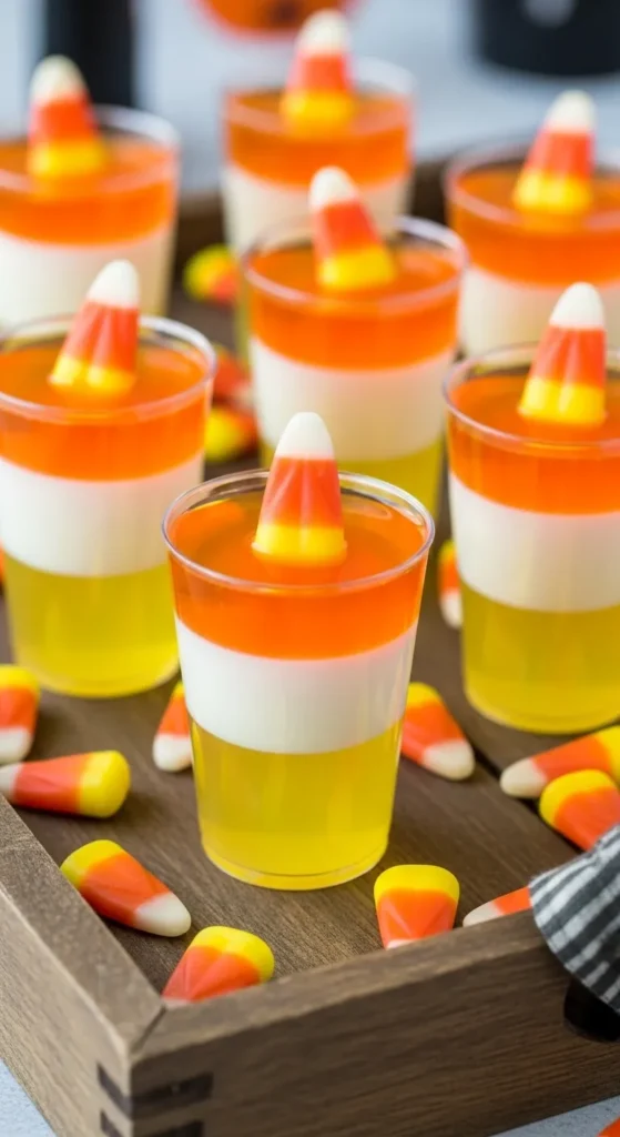 Candy Corn Jello Shots