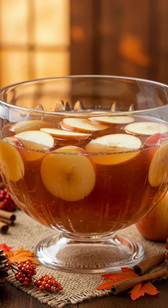 Caramel Apple Bourbon Punch