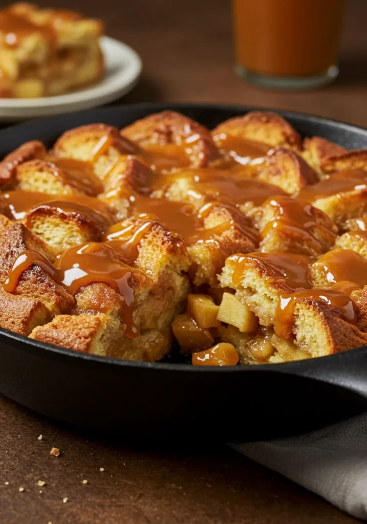 Caramel Apple Bread Pudding Recipe