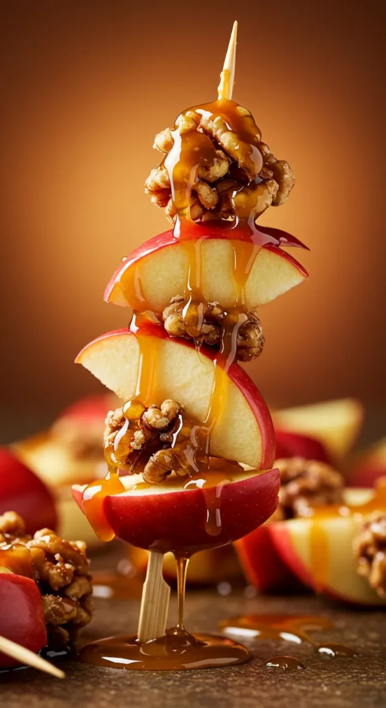 Caramel Apple Skewers