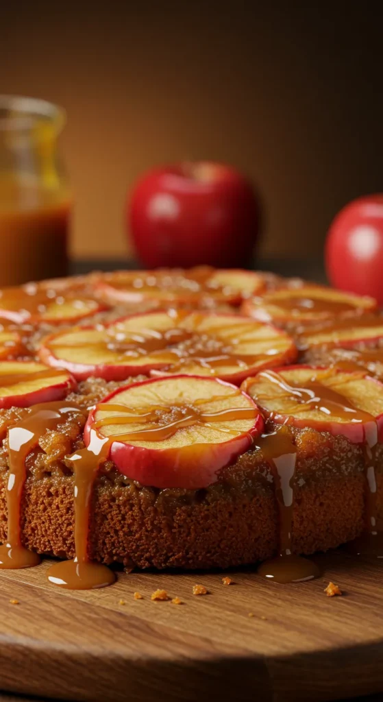 Caramel Apple Upside-Down Cake