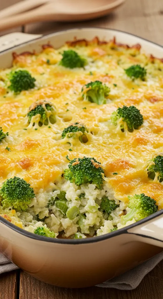 Cheesy Broccoli Rice Casserole