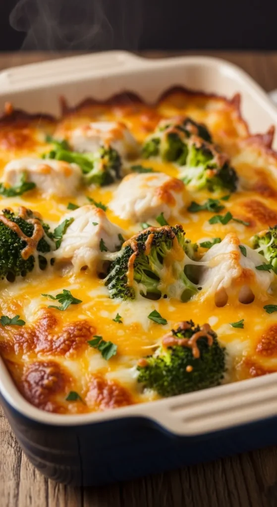 Cheesy Chicken & Broccoli Bake