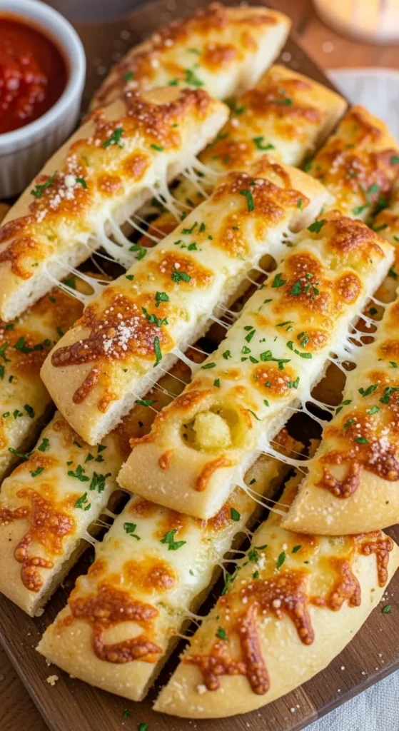 Cheesy Garlic Breadsticks