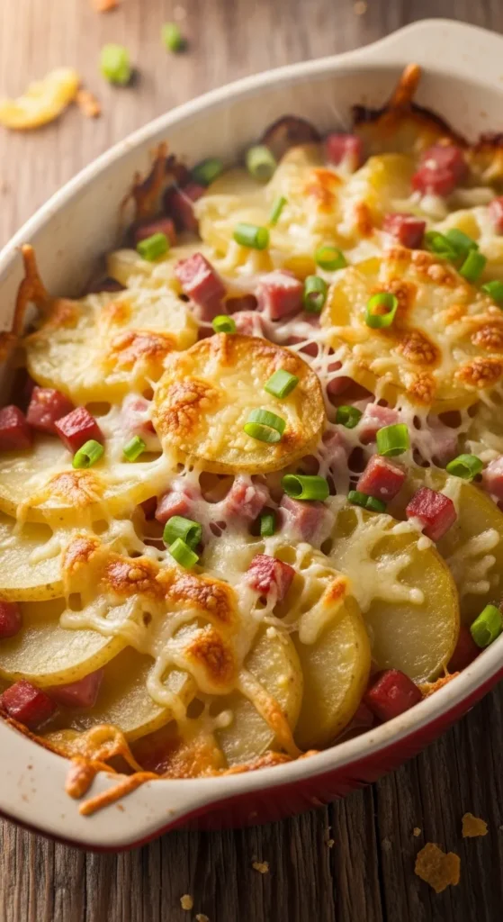 Cheesy Ham & Potato Casserole