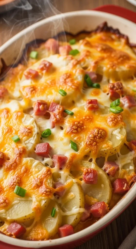 Cheesy Ham & Potato Casserole