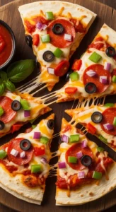 Cheesy Pizza Quesadillas