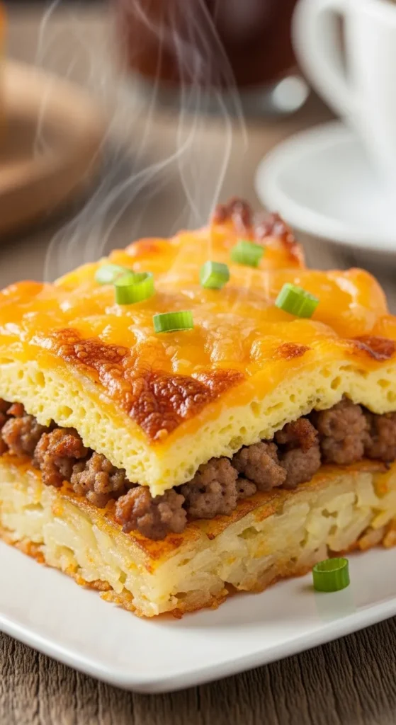 Cheesy Sausage & Hashbrown Casserole