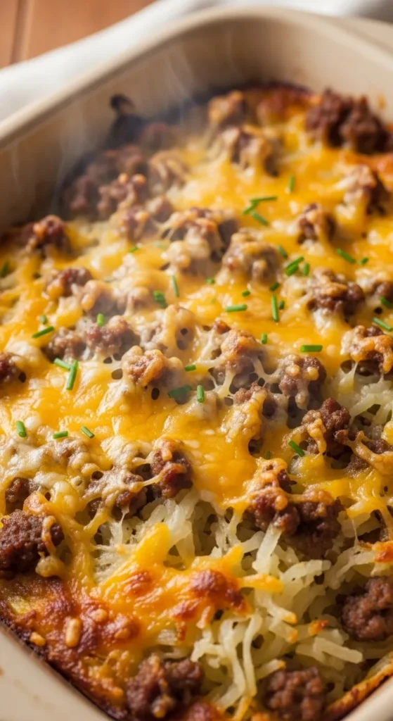 Cheesy Sausage and Hashbrown Bliss