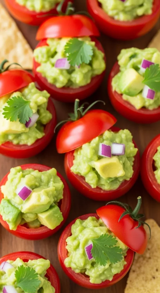 Cheesy Stuffed Mini Bell Peppers