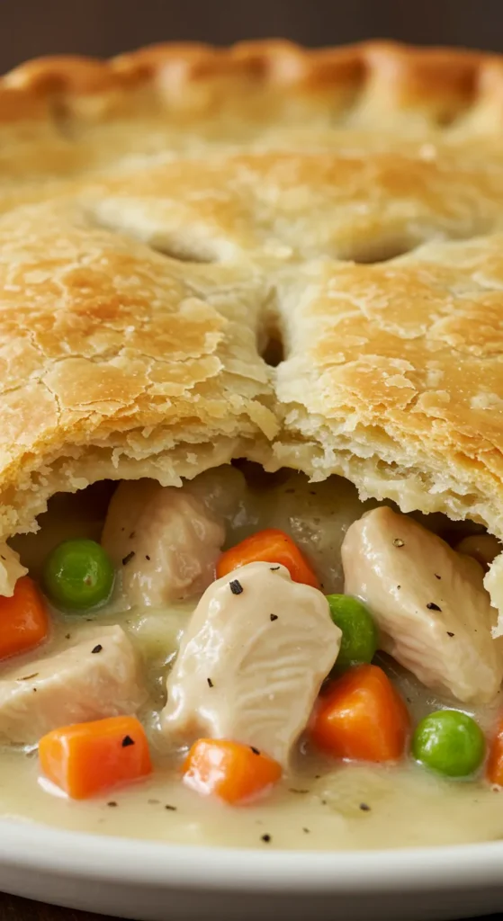 Chicken Pot Pie with Flaky Crust