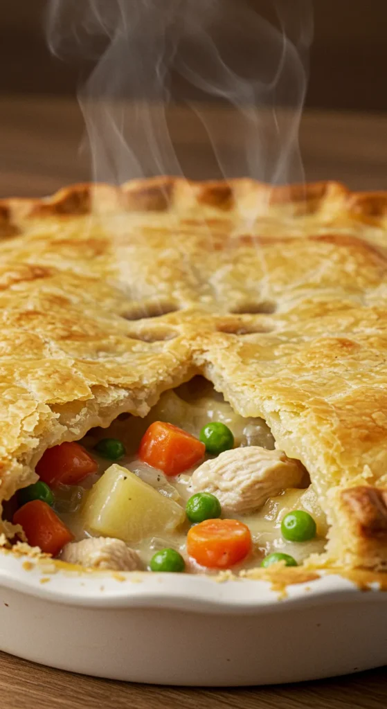 Chicken Pot Pie with Flaky Crust