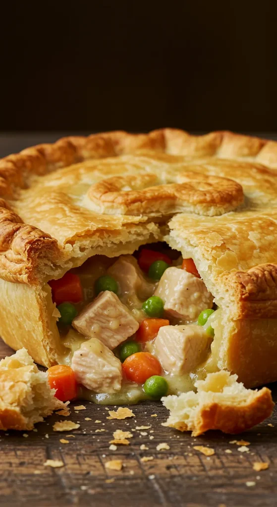 Chicken Pot Pie with Flaky Crust