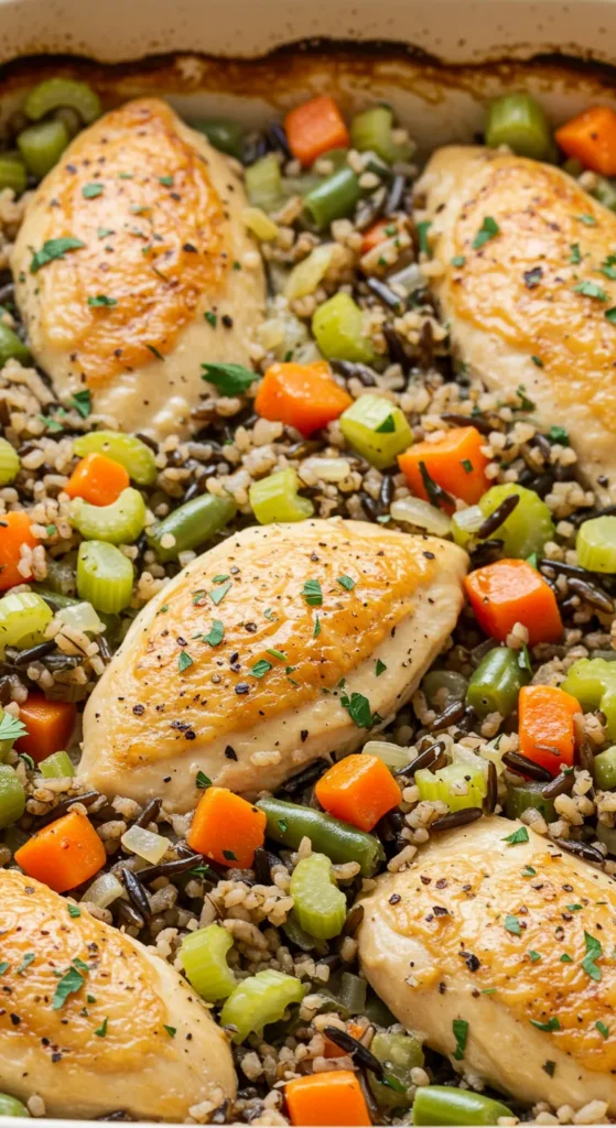 Chicken & Wild Rice Comfort Bake