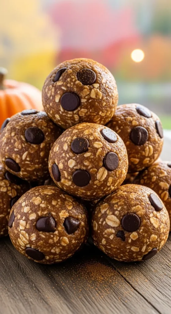 Chocolate Chip Pumpkin Protein Balls