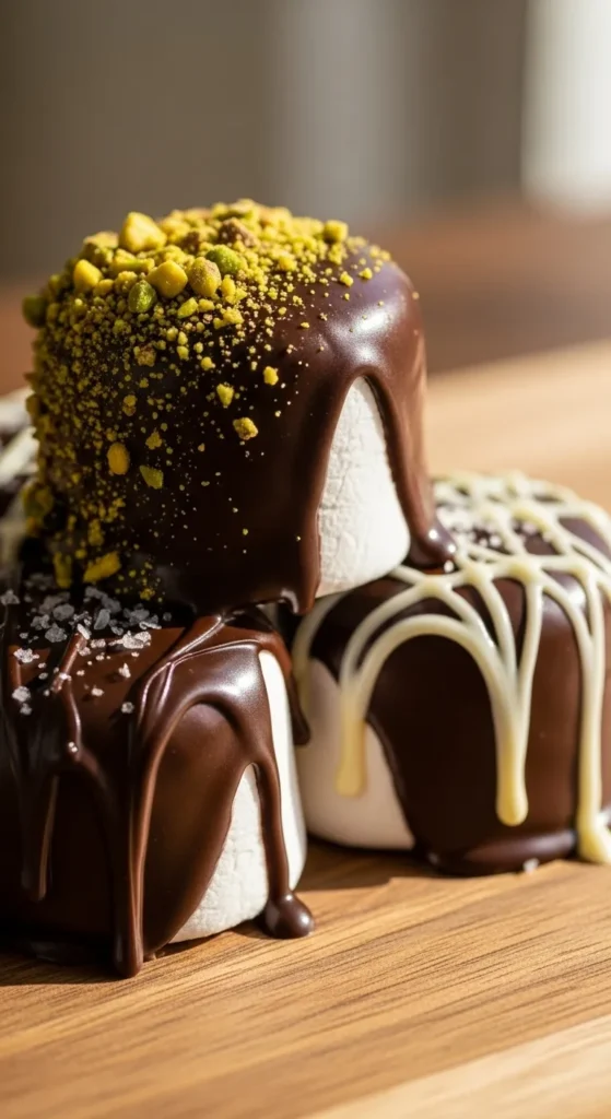 Chocolate Dipped Marshmallows