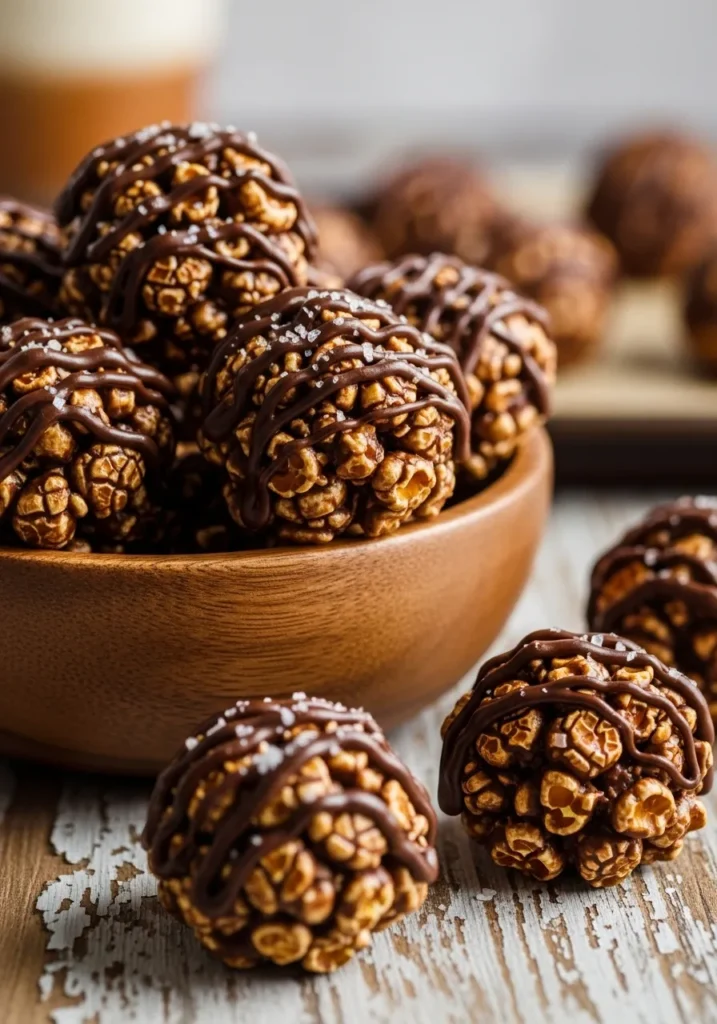 Chocolate Popcorn Balls