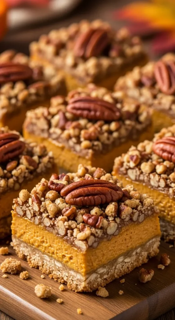Chocolate Swirl Pumpkin Pie Bars