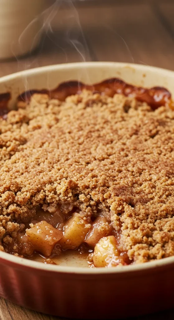 Cinnamon Apple Crisp (No Refined Sugar!)