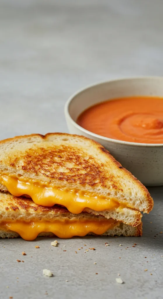 Classic Grilled Cheese with Tomato Soup