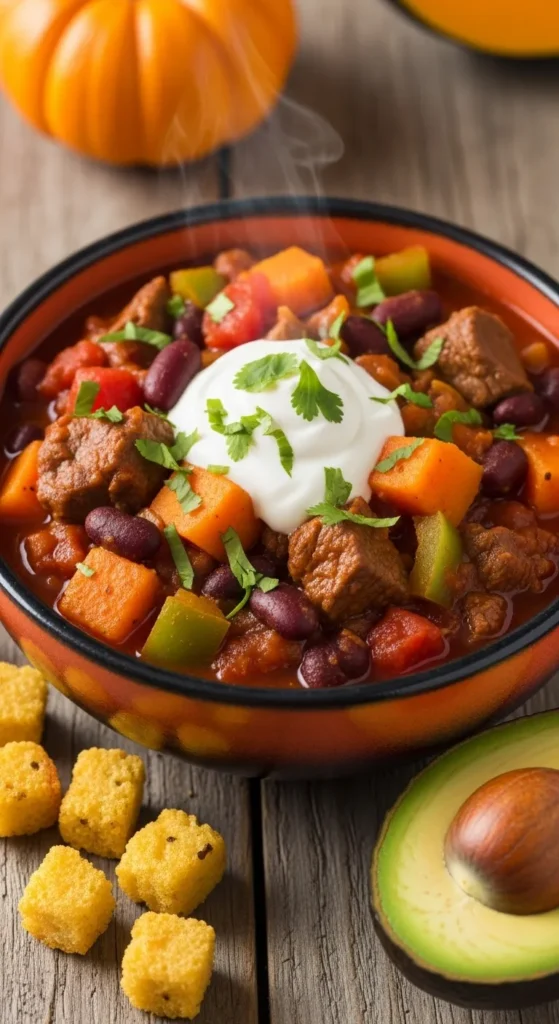Classic Pumpkin Beef Chili