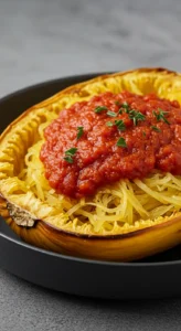 Classic Roasted Spaghetti Squash with Marinara