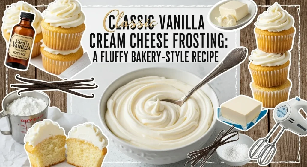 Classic Vanilla Cream Cheese Frosting A Fluffy Bakery-Style Recipe