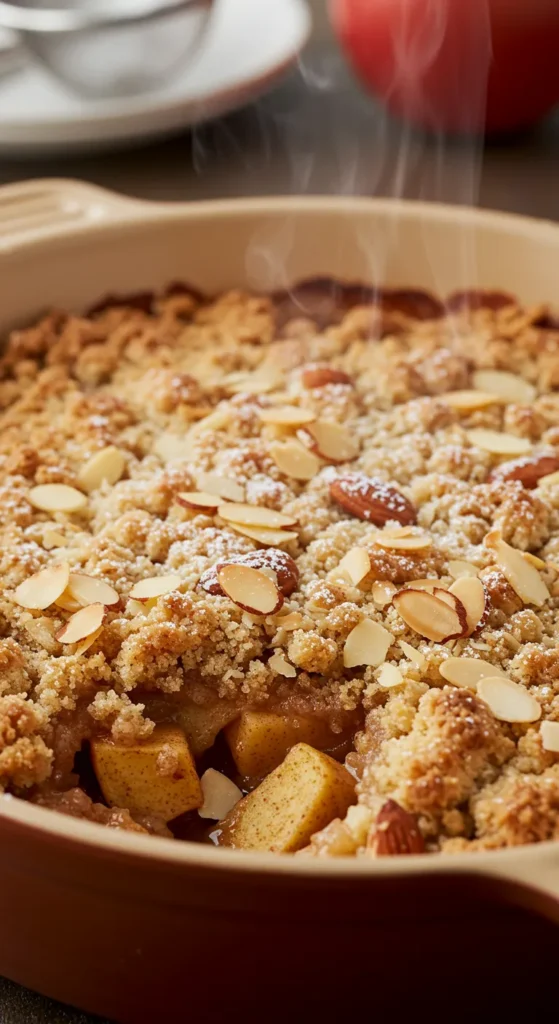 Coconut Almond Apple Crumble